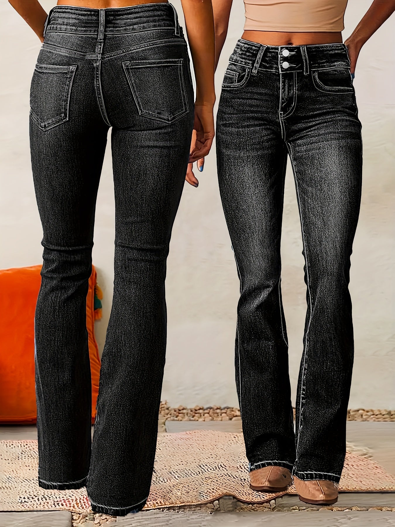 Lucia | Pantalón vaquero acampanado