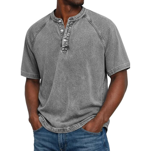 Adrian | Camiseta henley de algodon