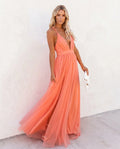 Helena | Vestido color coral degradado